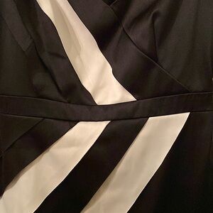 MAX & CLEO black & white cocktail dress. Size 12.